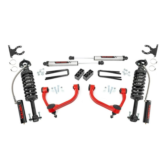 Rough Country 3" Vertex Lift Kit w/V2 Shocks for 14-20 Ford F-150 4WD - 54557RED