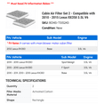 thumbnail image 2 of Cabin Air Filter Set 2 - Compatible with 2010 - 2015 RX350 3.5L V6 2011 2012 2013 2014, 2 of 2