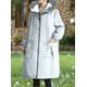 thumbnail image 4 of Chaquetas y abrigos casuales con capucha de manga larga para mujer, impermeable, transpirable, talla grande, con capucha, para senderismo, cortavientos cálido, blusa de poliéster para mujer, 4 of 4