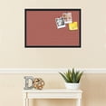 thumbnail image 3 of PinPix 30x20 Custom Cork Bulletin Board Crimson Pastel Poster Board Has a Fabric Style Canvas Finish, Framed in Crimson Pastel, by ArtToFrames (PinPix-1807), 3 of 5