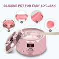thumbnail image 7 of Charmonic Depilatory wax,Wax Warmer, Digital Waxing Kit with Silicone Pot & 500g Hair Wax Beans for Whole Body Brazilian Bikini Legs Armpit Nose Hair Removal(Pink), 7 of 7