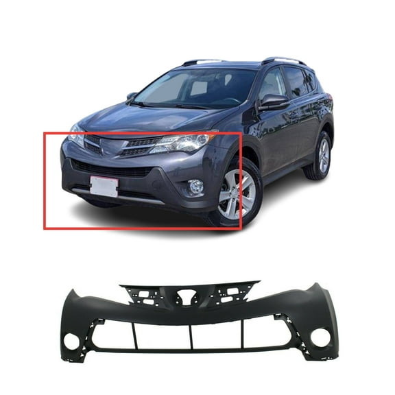 DCP Front Upper Bumper Cover for 2013-2015 Toyota RAV4 LE XLE USA Built