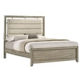 thumbnail image 2 of Coaster Giselle Wood California King Bed with Upholstered Headboard Rustic Beige, 2 of 10