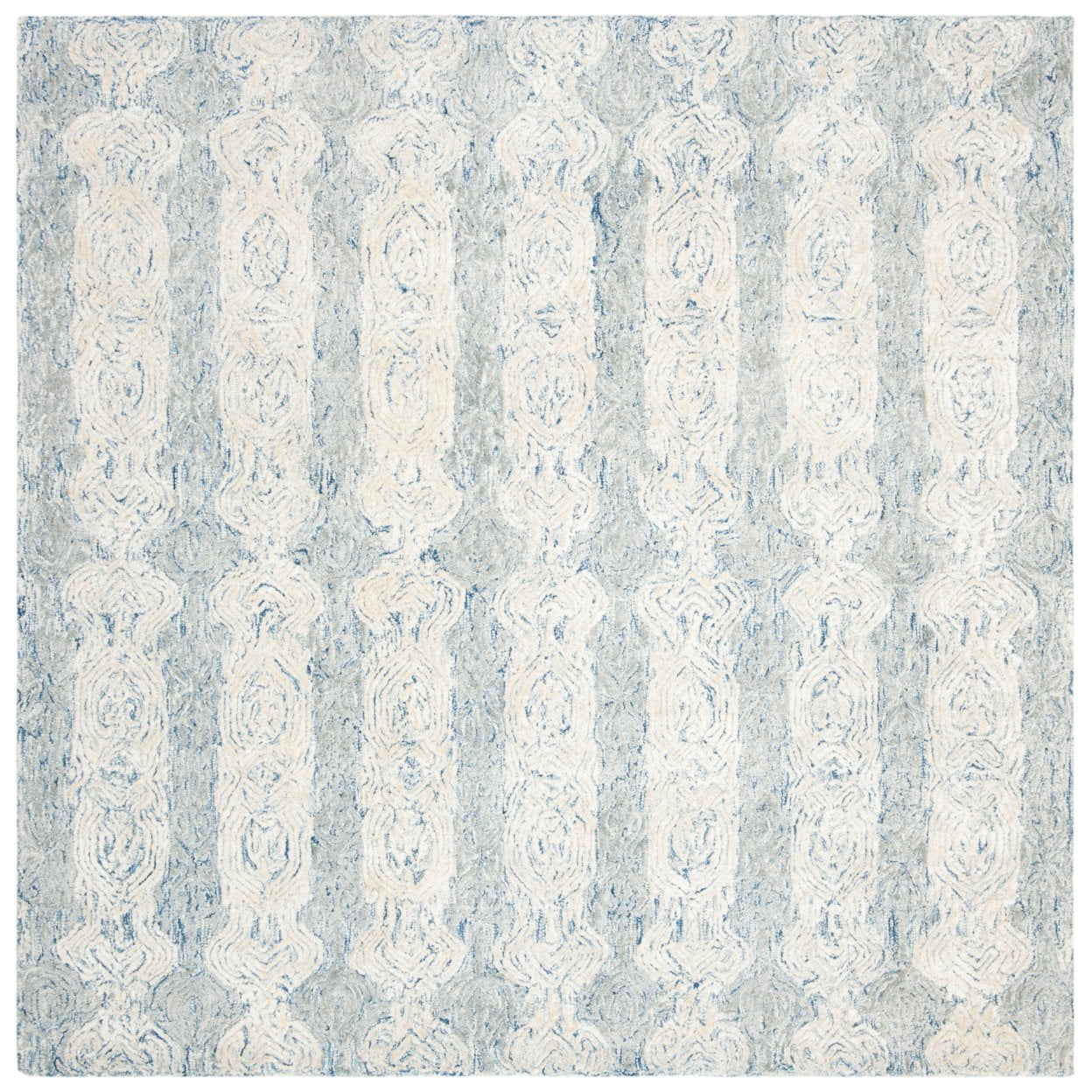 SAFAVIEH Glamour Aubree Abstract Floral Runner Rug, Blue/Ivory, 2'3" x 8'