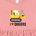 thumbnail image 4 of Inktastic Construction Truck I Love Diggers Girls Baby Dress, 4 of 5