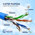 thumbnail image 4 of NewYork Cables Cat5e Plenum CCA 1000ft Bulk Ethernet Network Lan Cable UTP 4 Pairs 1 GBit/s 350MHz 24AWG Blue, 4 of 5