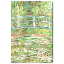 The Garden Impressionism Wall Art /Monet And Van Gogh Inspired Art Canvas Wall Art by Art Remedy, Gallery Wrapped, 24" x 36"