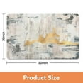 thumbnail image 4 of 20x32 inch Modern Abstract Gray Area Rug: Soft, Non-Slip, Washable Indoor Throw Carpet - Upgrade Your Bathroom, Living Room, Bedroom, Nursery or Dining Room Decor, 4 of 5