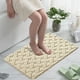 thumbnail image 4 of Alfombra de baño antideslizante y absorbente de agua | Alfombra de microfibra suave y peluda con acolchado de espuma | Secado rápido | Reverso de goma antideslizante | Lavable a máquina | Para, 4 of 6