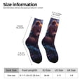 thumbnail image 2 of Fotbe Lazy Stone Bear Calcetas Largas con Estampado para Hombre y Mujer – Calcetas de Compresión Transpirables y Elásticas, Viajar y Uso Diario Talla 5-11, 2 of 6