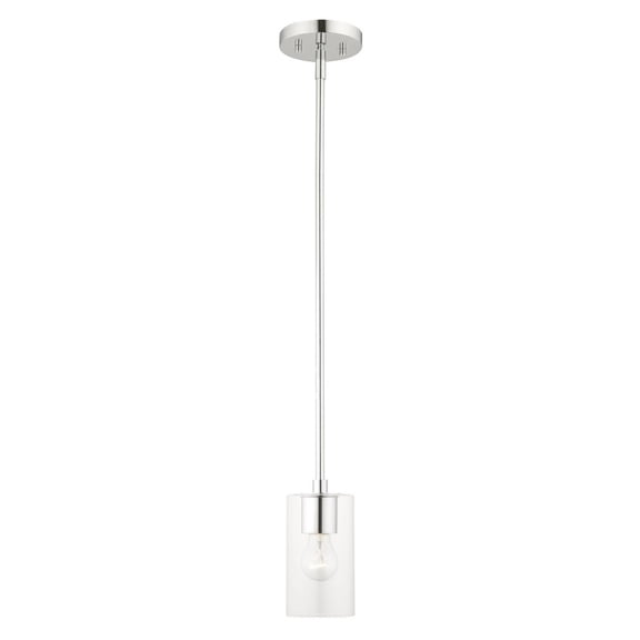 1 Light Pendant in Modern Style 5 inches Wide By 16.25 inches High-Polished Chrome Finish Bailey Street Home 218-Bel-4188865
