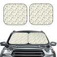 thumbnail image 2 of Fotbe Mini Wildflower Watercolor 2-Piece Car Windshield Sun Shade | Sun Blocker for Car Windshield | Foldable Automotive Interior Accessories for Sun Protection-Small, 2 of 7