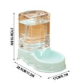 thumbnail image 2 of Automatic Pet Water Bowl Dispenser with Water Bottle, Large Capacity Water Feeder for Pet, Water Dispenser Works for Small to Big Sized Dogs and Cats 11.2x6.7x10.6 Inch Blue, 2 of 5