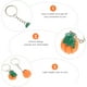 thumbnail image 5 of Anillos de llave de calabaza de resina 12 PCS con paquete individual para Halloween (naranja), 5 of 6