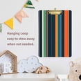 thumbnail image 4 of FORMRS Acrylic Clipboard with Low Profile Clip Standard A4 Letter Size, 12.5" x 9", Navy Blue Stripes, 4 of 8