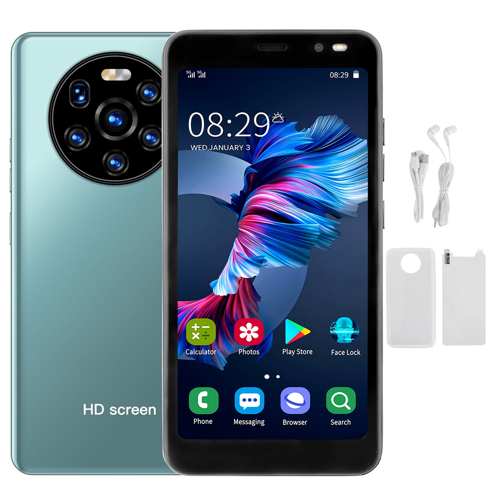 LANDVO Mate40 Pro, Phone  Card Standby  11 Unlocked 5.45in HD Screen Own Phone Smart 512MB 4GBVert