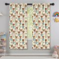 thumbnail image 5 of Blackout Kids Curtains,Beige Highland Cow Flower Pajama Pattern Childrens Insulated Curtains Set Of 2,Bedroom Essentials,Toddler Room Decor 42"x63", 5 of 5