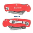 thumbnail image 5 of Sheffield Quick Change Folding Utility Knife, 6 inch, Red, 5 of 9