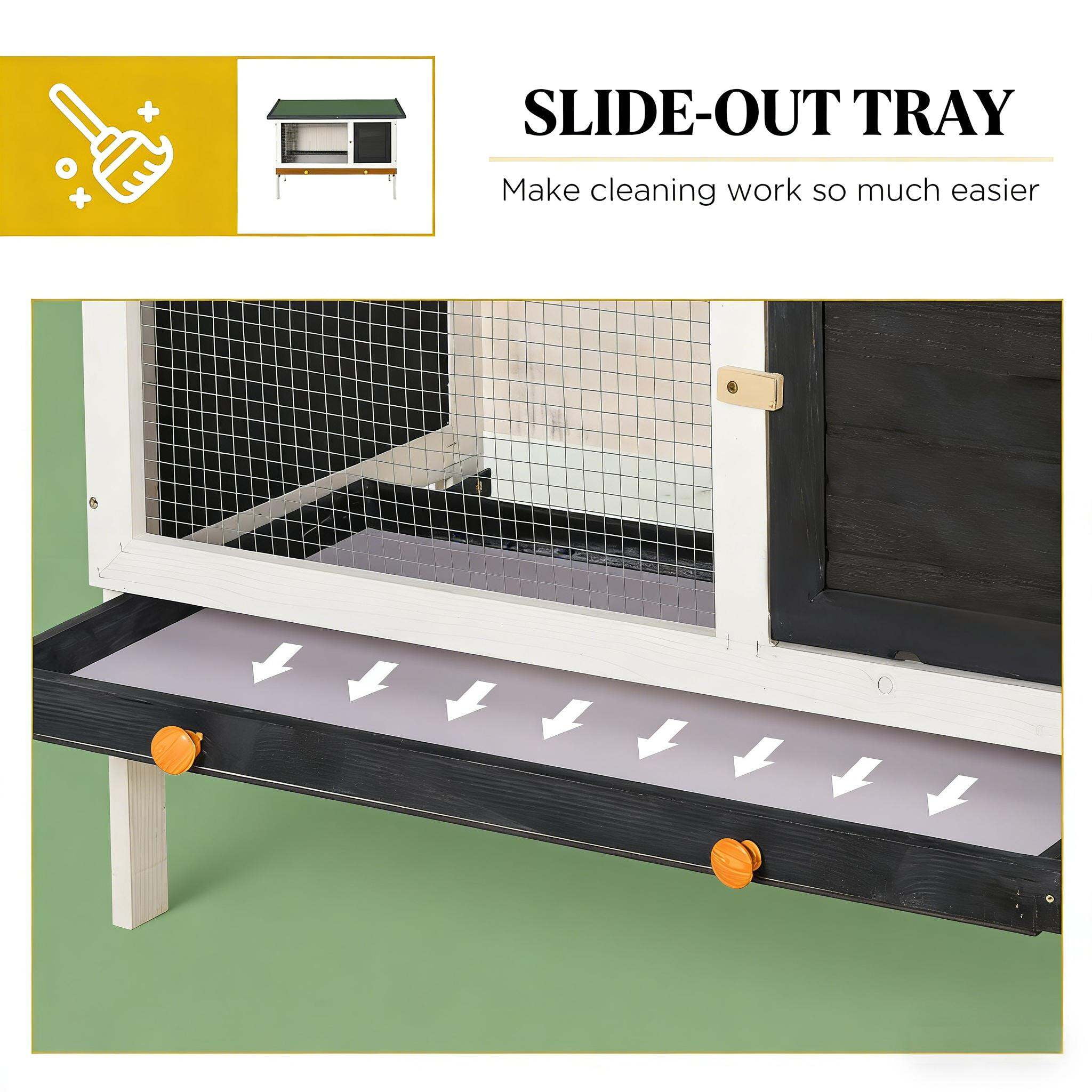 Dog Crate, Bunny Cage,Spacious Pet House,Wood Rabbit Hutch, Black,Green,White Pet Playpen,Metal,Wood Chicken Coop, Pet Supplies Pens & Hutches