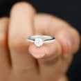 thumbnail image 4 of Silvago Jewel 14k White Gold Ring Clearance - 1.2 Ct Round Cut Diamond Ring for Her - Anniversary Gift for Women's - Simple Engagement Wedding Rings for Her - Anniversary Gifts Wife - Proposal Ring, 4 of 8