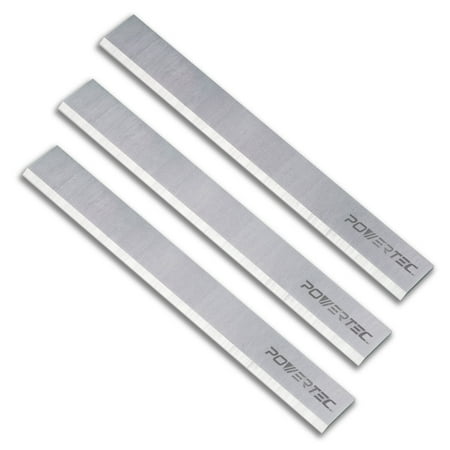 POWERTEC 3 Set 6-1/8 Inch Jointer Blades for Ridgid JP06000, JP06101, JP0610 Jointer, Replacement for AC8600, JE08008 Jointer Knives, 14802