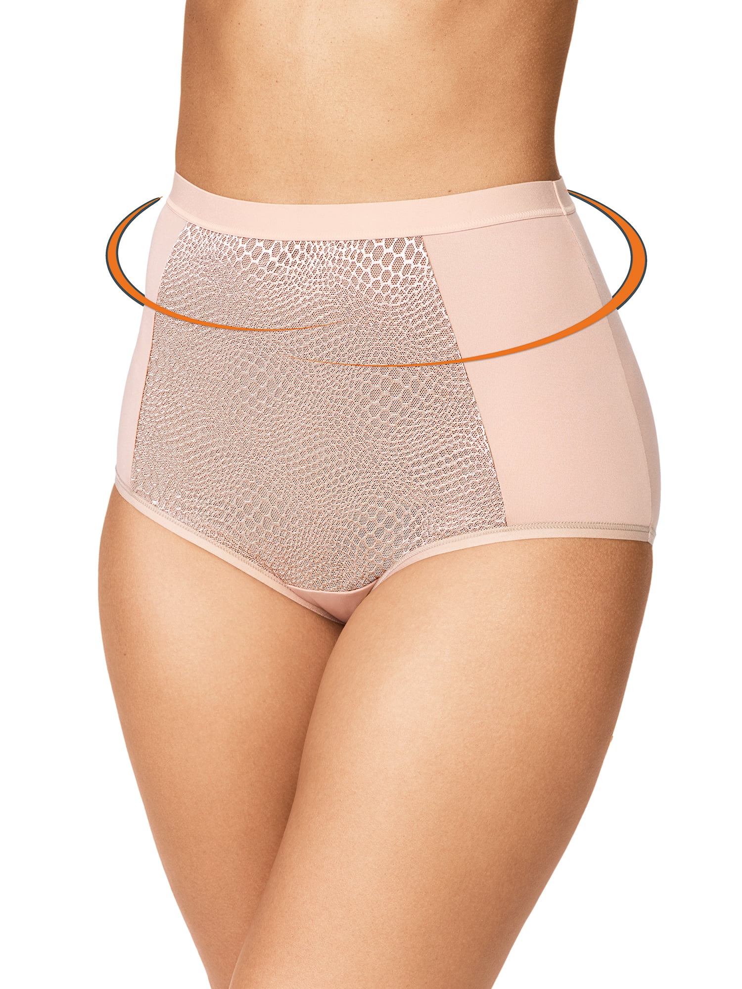 Warners® Blissful Benefits Tummy-Smoothing Comfort Microfiber Brief 3-Pack  RS4433W 