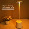 thumbnail image 4 of Simple Touch Sensor LED Table Lamp Rechargeable Desk Lamp 3Colors Adjustable Bedside Creative Ambient Light Bar Room Decor Light, 4 of 10