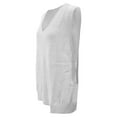 thumbnail image 6 of Ediodpoh Solid Knit Sweater Vest with Collar and Pocket Autumn Winter Sleeveless Pullover Sweater Vest Women for Casual Warm Fashion White XL, 6 of 6