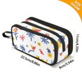 thumbnail image 4 of FORMRS Pencil Case with 3 Compartments Zipper Pouch, Elementary School Level and up, Tropical Rhythm, 4 of 8