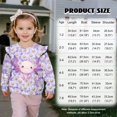 thumbnail image 7 of Uorisanigo Toddler Baby Girl Sweatshirt O-neck Pullover Tops Long Sleeve Shirts Top Ruffle Shoulder Purple Daisy Axolotl Pullover Sweatshirts Novelty Fall Winter Clothes, 7 of 7