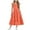 Orange, variant on Girls Dress Boho Flutter Sleeve Tiered A Line Summer Dresses Kids Square Neck Flowy Sundress 3-13 Years