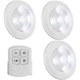 thumbnail image 1 of Wireless LED Puck Lights with Remote, Battery Operated Lights for Night Light Under Cabinet Lighting White, 1 of 5