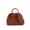 Caramel Brown, variant on Medium Dome Shell Handbag, 2 Ways Hand Crossbody Leather Purse, Black