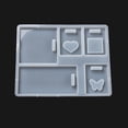 thumbnail image 4 of DIY Silicone Rectangle Badge Reel Pendant Molds Resin Casting Molds for UV Resin Epoxy Resin Jewelry Making Mixed Patterns 188x149x8.5mm Hole: 6x22.5mm Inner Diameter: 59~115.5x45~76.5mm, 4 of 8