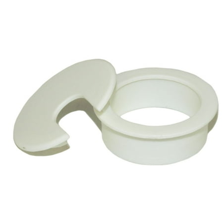 1 3 4 Cut Hole Size White Round Wire Management Grommet With