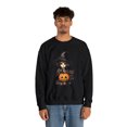 thumbnail image 4 of Teenage Witch with Cat and Pumpkin Unisex Heavy Blend™ Crewneck Sweatshirt, 4 of 7