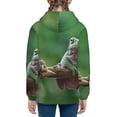 thumbnail image 6 of Kdxio Australian White Tree Frog Sitting on Branch Pattern Kids Boys Girls Zip Up Hoodie 3D Printed Hooded Sweatshirt Hoody Coat with Pocket 7-12 Y-, 6 of 6