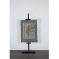 thumbnail image 3 of Creative Co-Op 10 in x 16.75 in Black Adjustable Metal Stand and Glass Floating Photo Frame, 3 of 3
