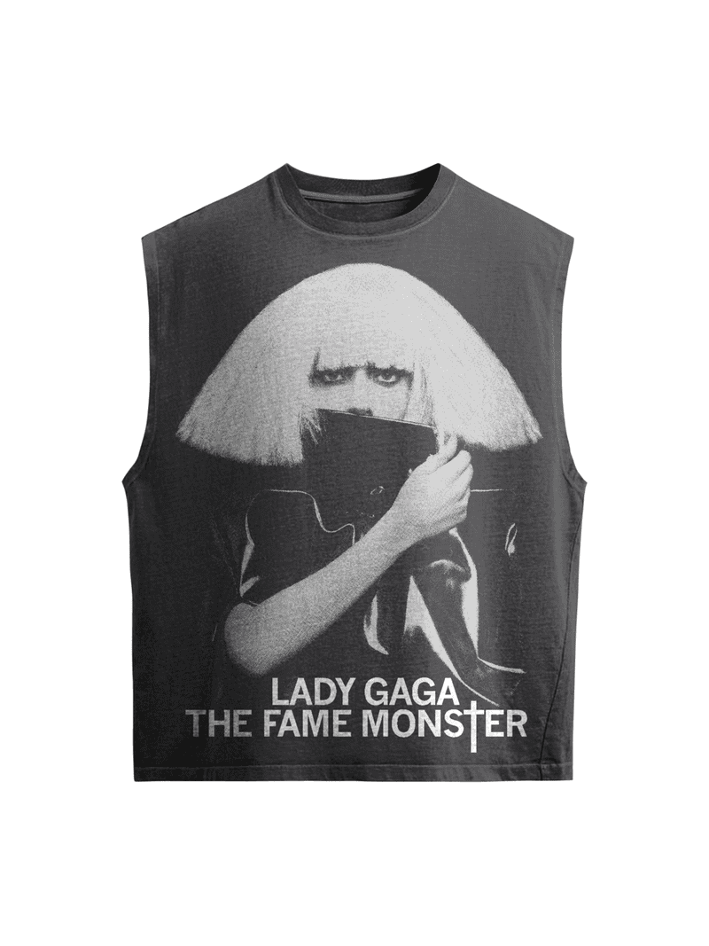 Lady Gaga Graphic Pride Muscle Tank Top, Men's Sizes XS-3XL