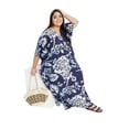 thumbnail image 3 of Caftans pour Femmes Longue Maxi Grande Taille Robe Caftans Manches 3/4 Robes pour Dames Filles en Ligne, 3 of 7