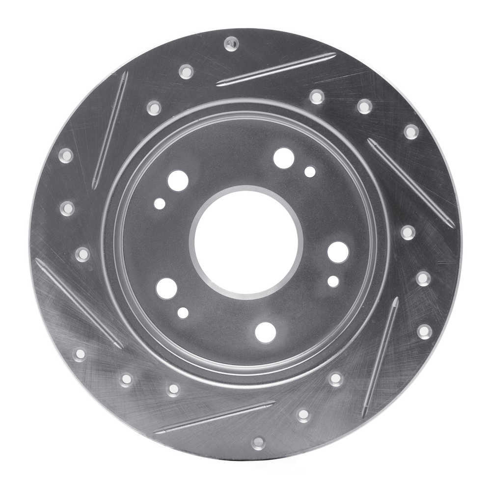 Dynamic Friction Company 631-59024R DFC Brake Rotor - Drilled And Slotted - Silver