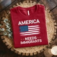 thumbnail image 4 of America needs immigrants Heavy Cotton T-Shirt, 4 of 5