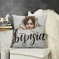thumbnail image 2 of YINGXI  Blessed Lumbar White Throw Pillow Covers Inspirational Gifts，Thanksgiving Day Gifts 24x24in, 2 of 5
