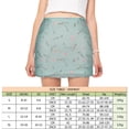thumbnail image 2 of Falda Cruzada a la Cadera Falda casual estampada Falda mini de cintura alta Faldas cortas para mujer (Verde XL) Ygjytge para Mujer Verde T M, 2 of 8