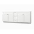 thumbnail image 6 of Disar 84" Double Bathroom Vanity Base Only in White, 6 of 7