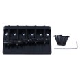 thumbnail image 2 of Electric Bass Bridge, Metal Standard Size Bass Tailpiece Bridge Stable Performance Fixed Structure  for 5 String Basses Silver,Black, 2 of 7