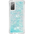 thumbnail image 2 of Compatible with Samsung Galaxy S20 FE Case Glitter Liquid Cute Clear Phone Case Floating Quicksand Shockproof Protective Bumper Silicone Soft TPU Case for Samsung Galaxy S20 FE Star Blue YB, 2 of 12