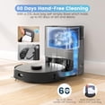 thumbnail image 2 of Robot aspirador y fregona AIRROBO, autovaciado, autonomía de 60 días, mapeo del hogar, programación, Wi-Fi/App/Alexa/Control remoto, 180 minutos de autonomía, aspirador robótico T20+ para mascotas, s, 2 of 5