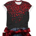thumbnail image 5 of Otvok Fashionable Valentine's Day T-Shirt for Women Casual Pullover Printed Short Sleeve Round Neck Tops, 5 of 6