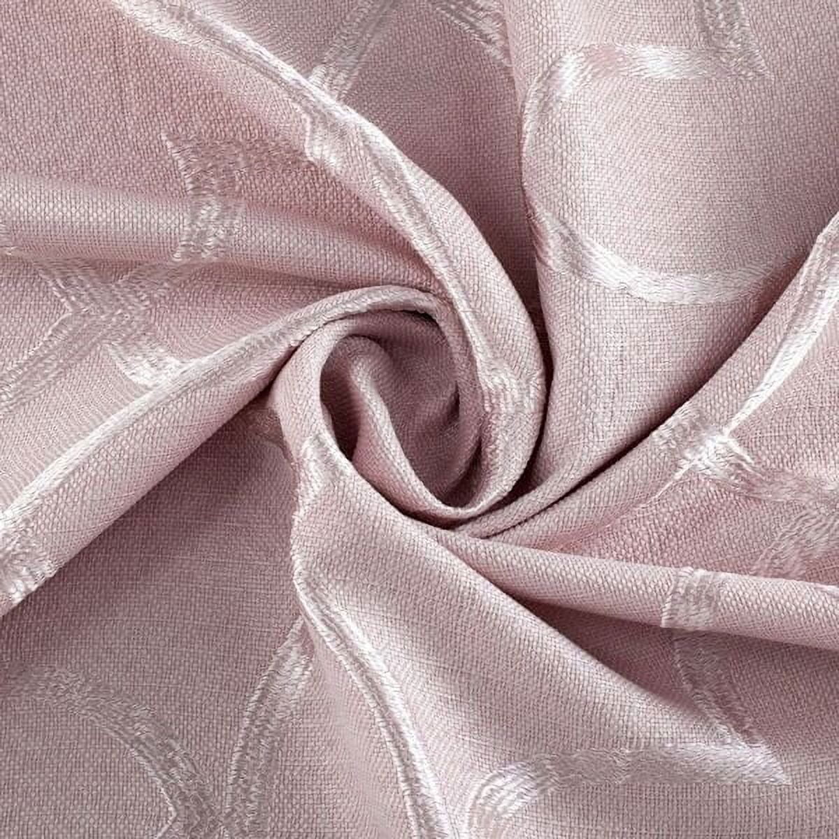 Dainty Home Carly Embroidered Polyester Shower Curtain, 70" x 72", Pink